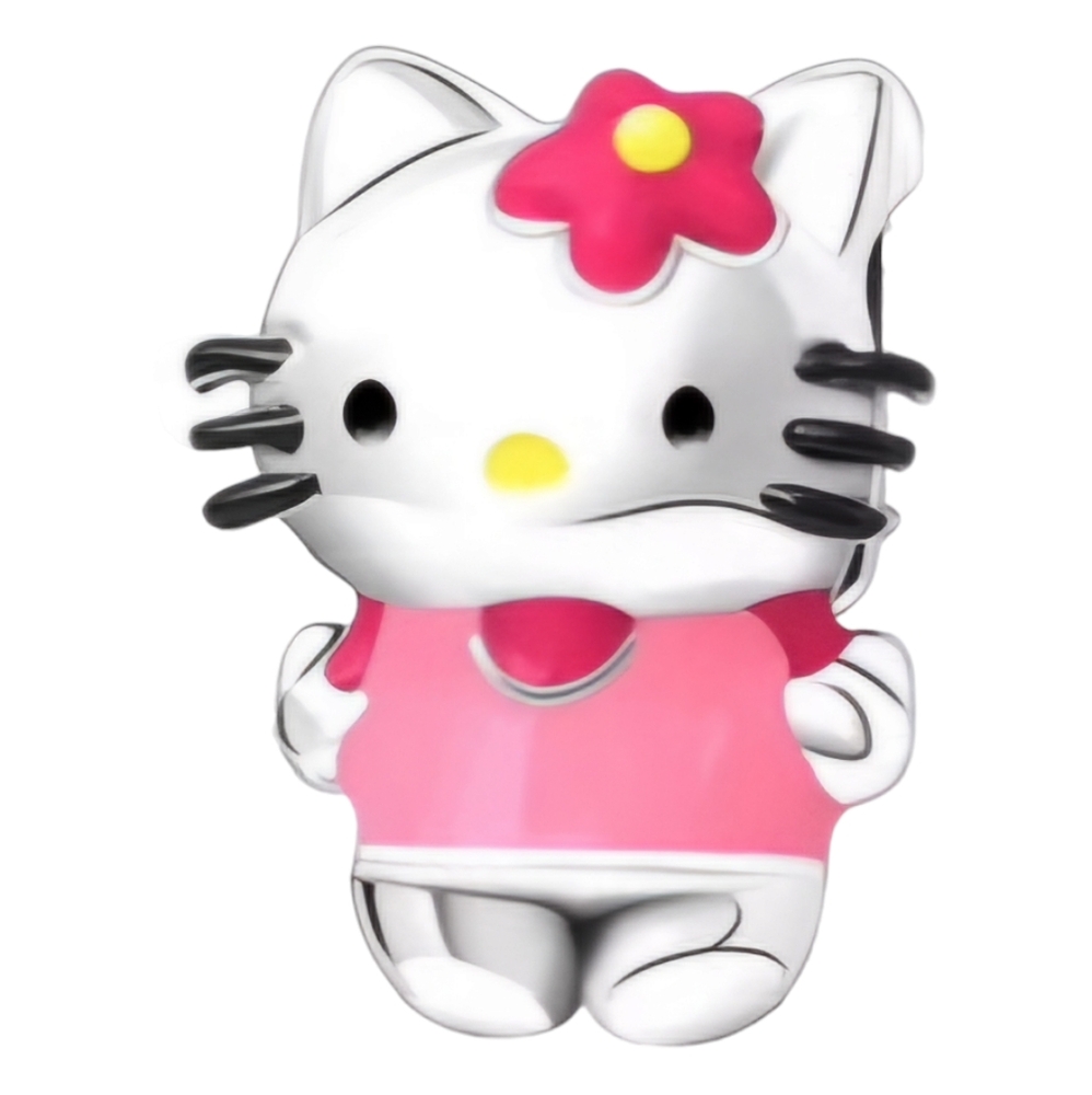 🎆LINX DISCONTINUED Sterling Silver Pink Hello Kitty Bracelet Charm